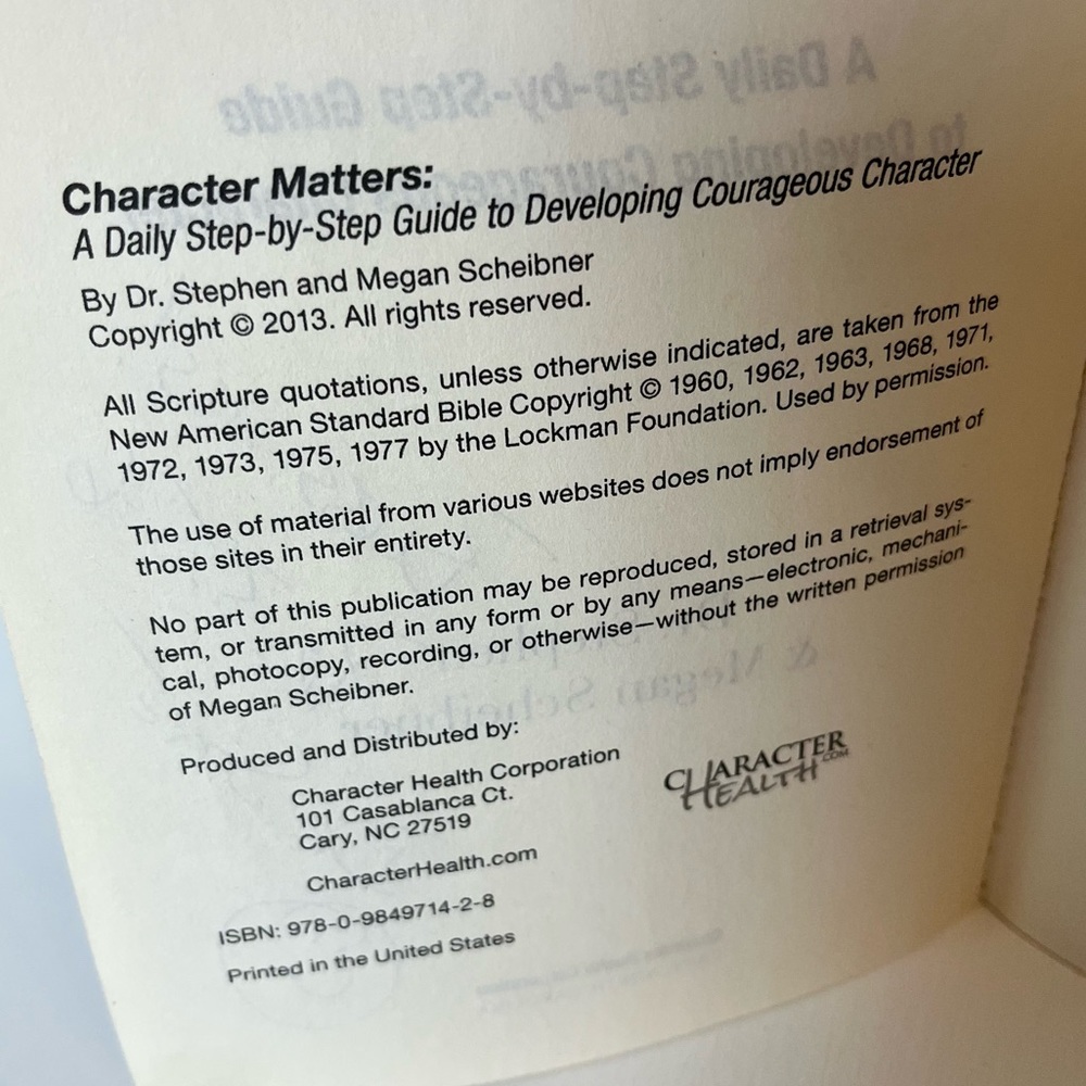 Character Matters Guide Developing Courageous Character - Picture 5 of 15